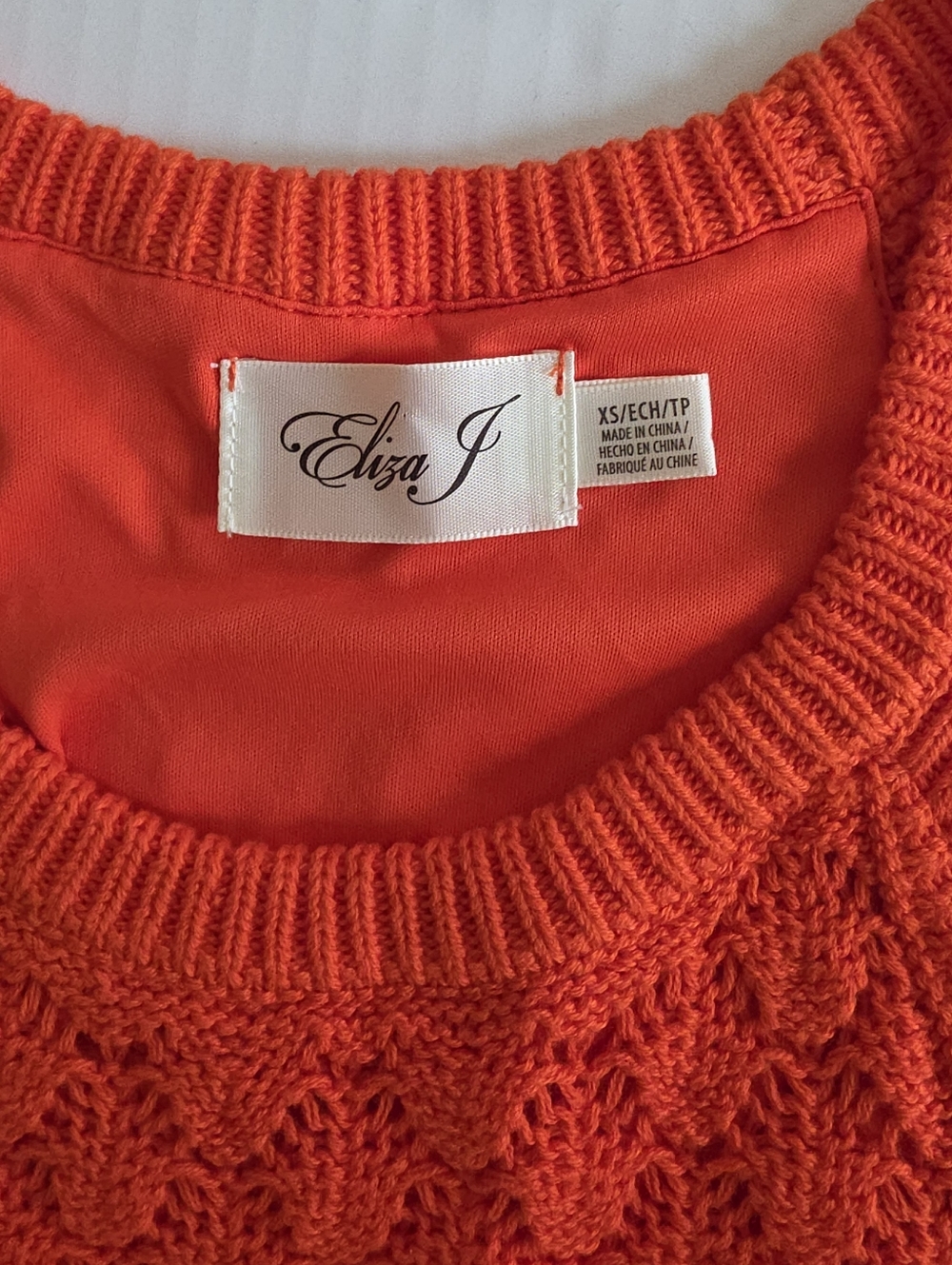 Eliza J Red Knit Midi Dress - Picture 6 of 7